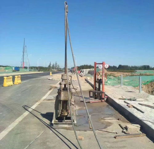 安图公路高聚物注浆加固