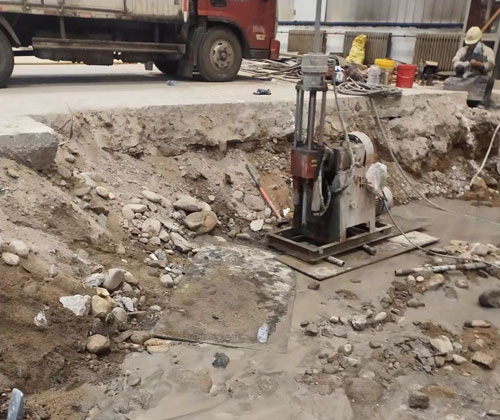 安图公路下沉压浆
